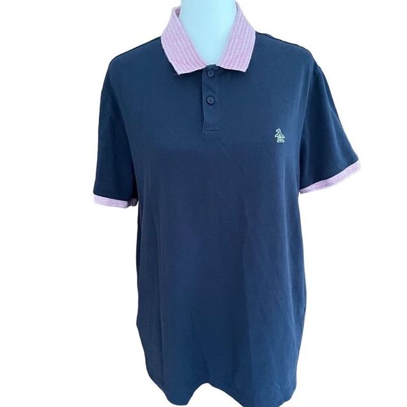 Original Penguin by Munsingwear navy blue polo shirt size L - Picture 1 of 5